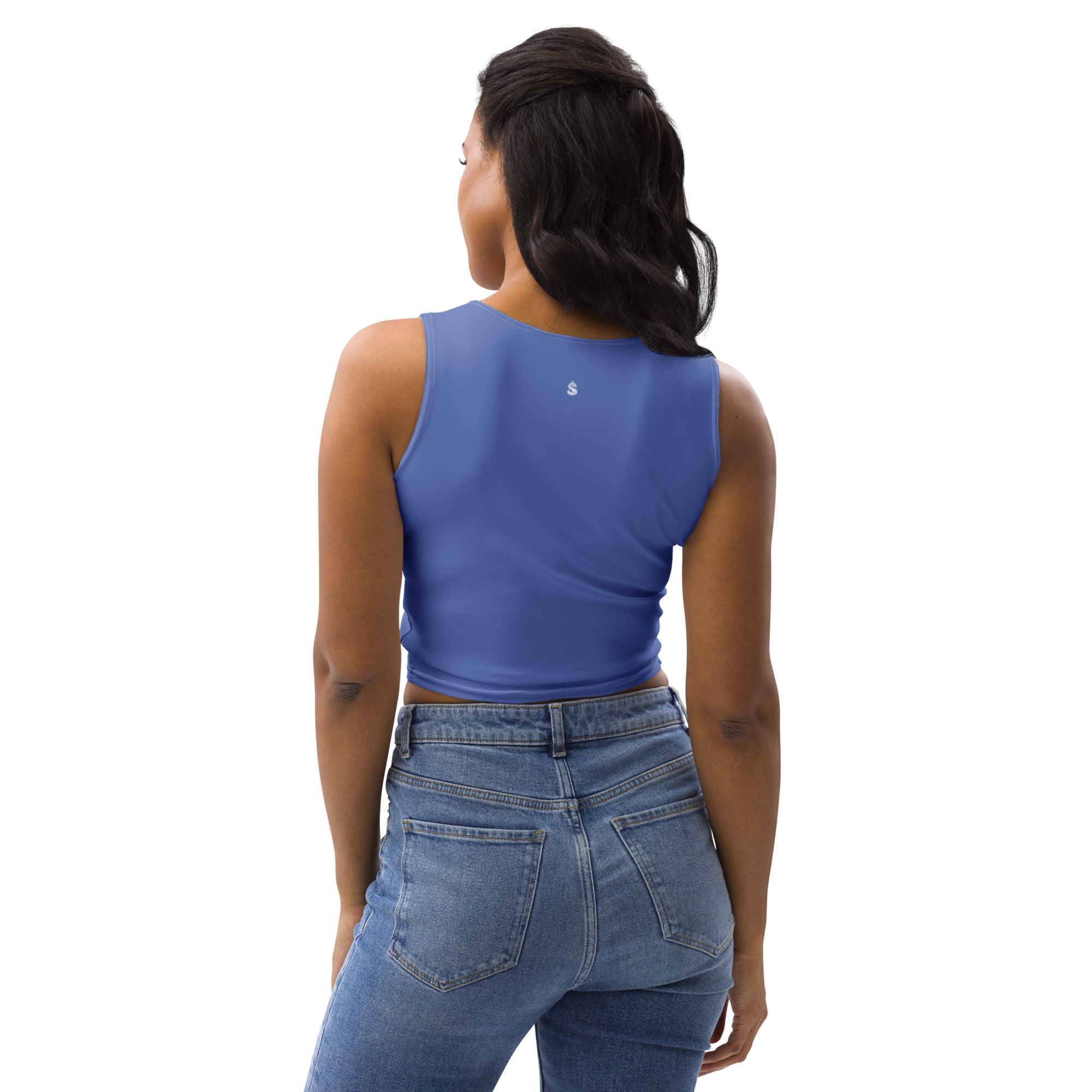 Basics - Marine Blue Crop Top