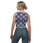 Circle - Navy Crop Top