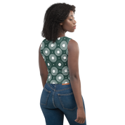 Circle - Green Crop Top