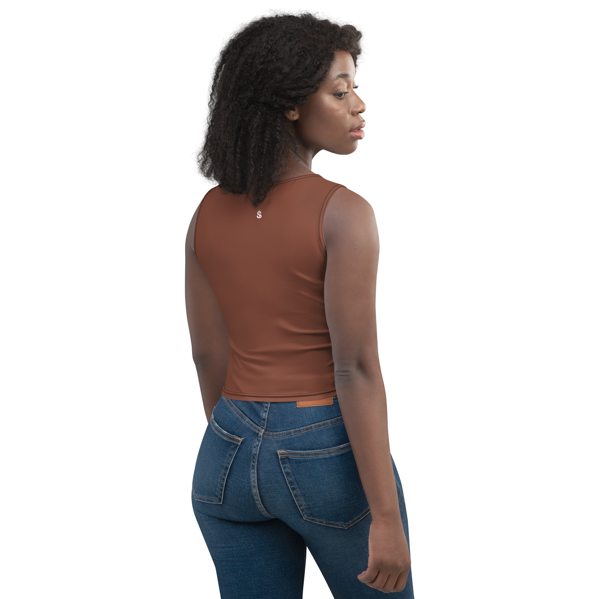 Basics - Terracotta Crop Top