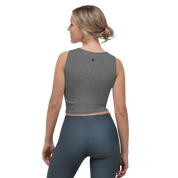 Heather Dark Grey Crop Top