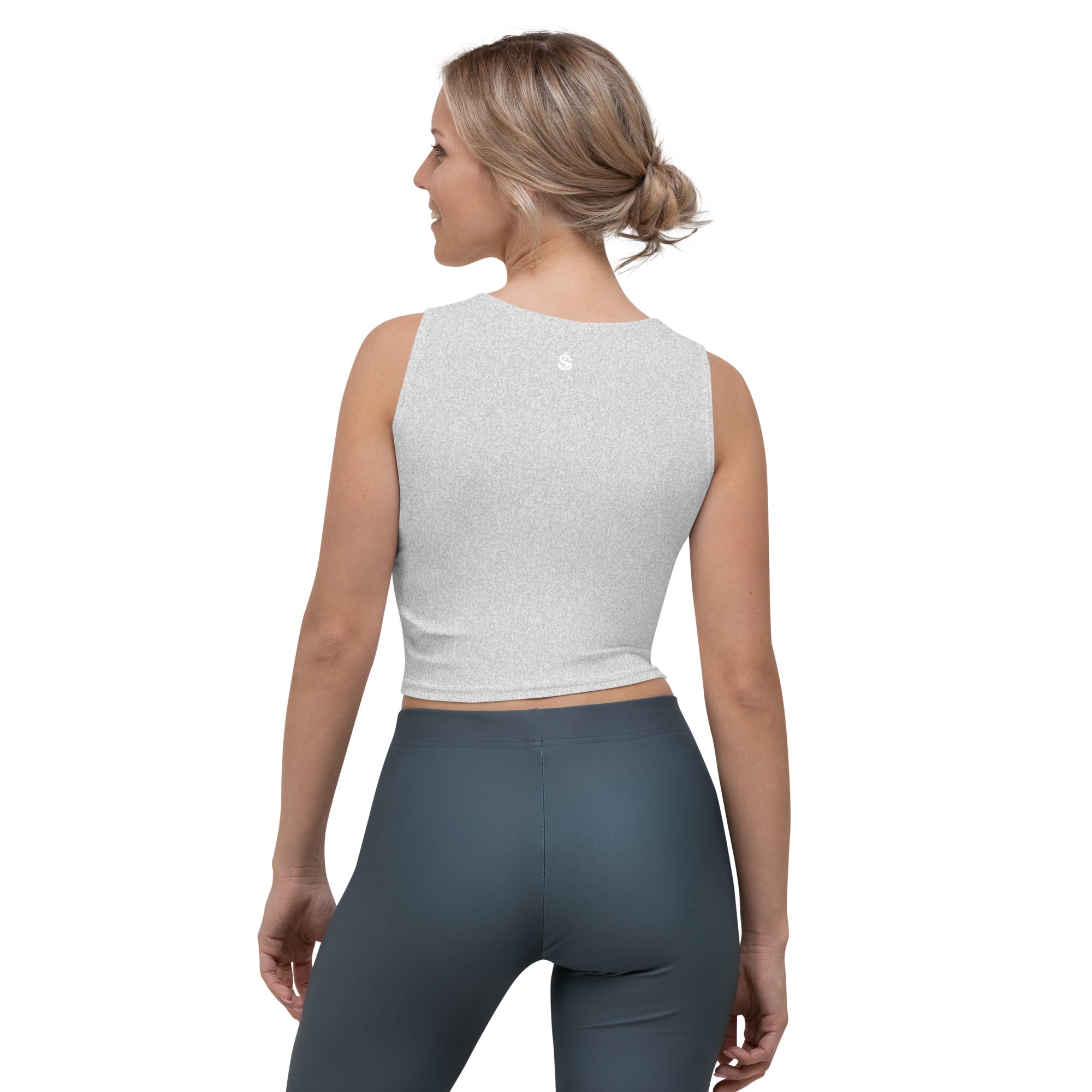 Heather Light Grey Crop Top