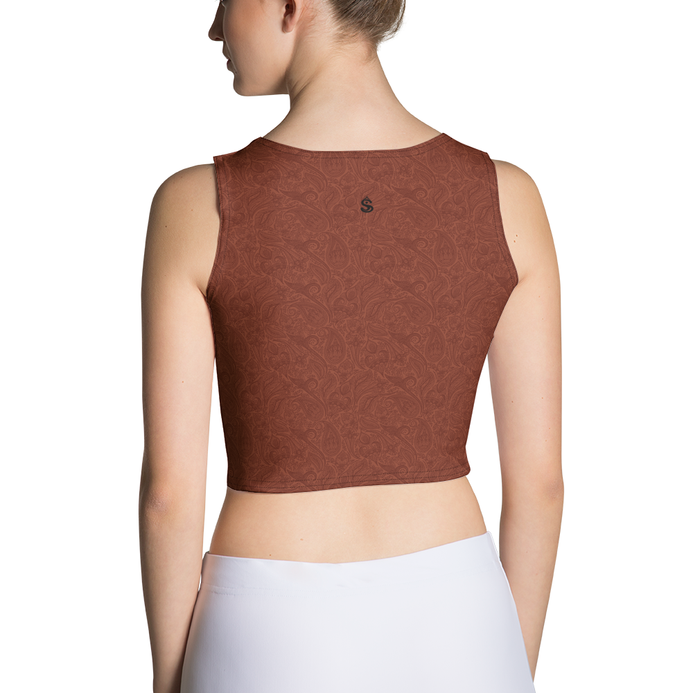 Paisley - Terracotta Crop Top