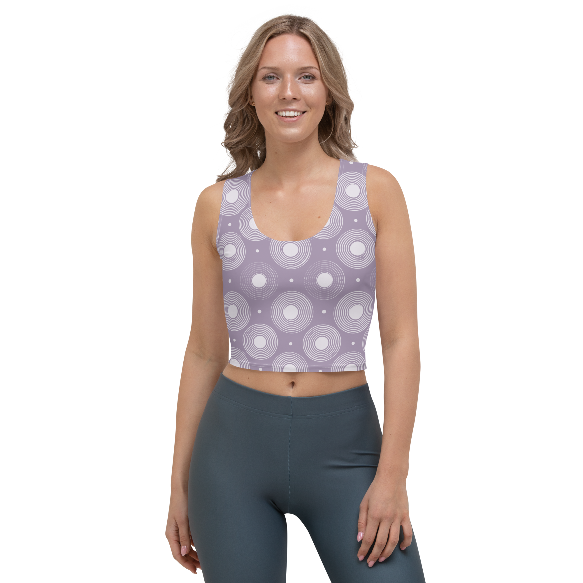 Circle - Lavender Crop Top