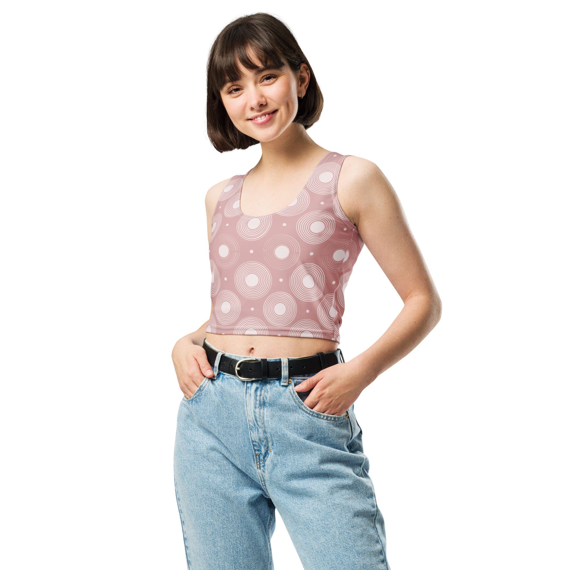 Circle - Rose Crop Top