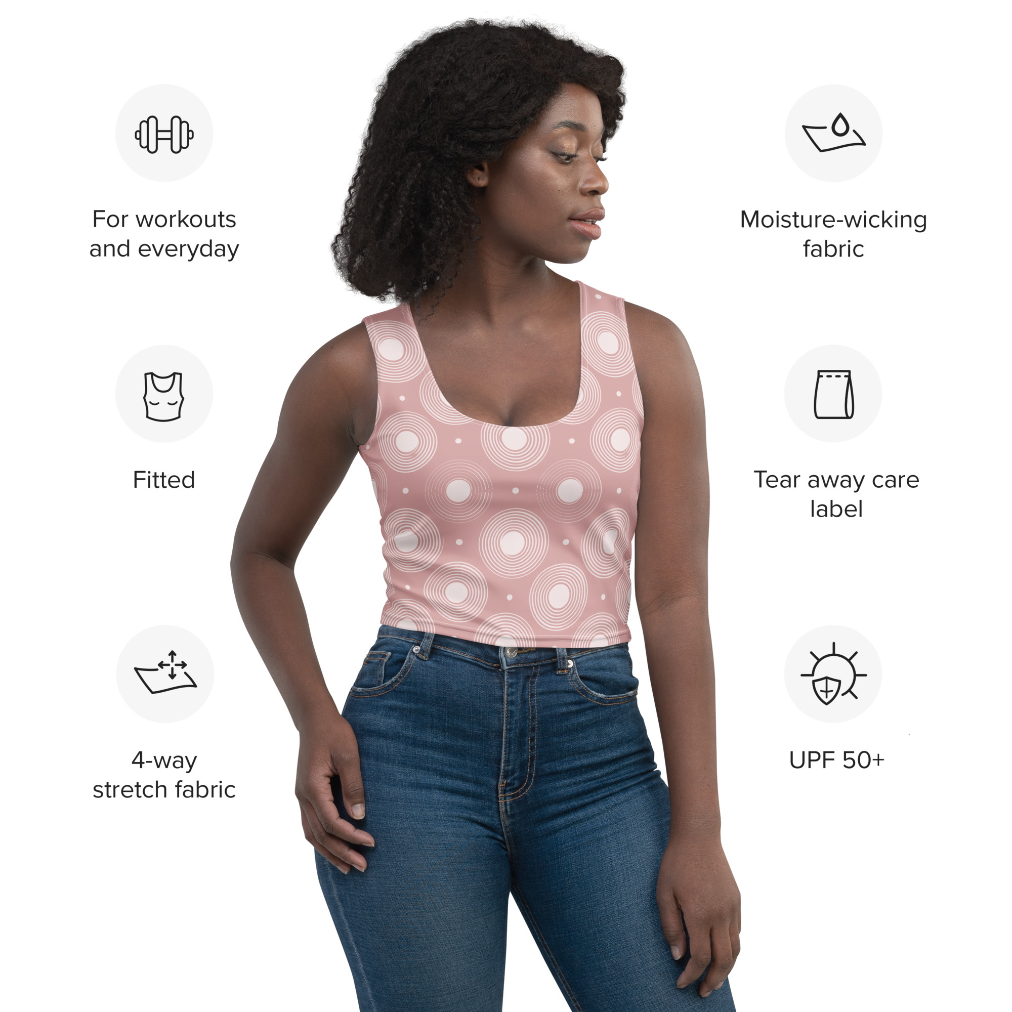 Circle - Rose Crop Top