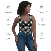 Circle - Black Crop Top