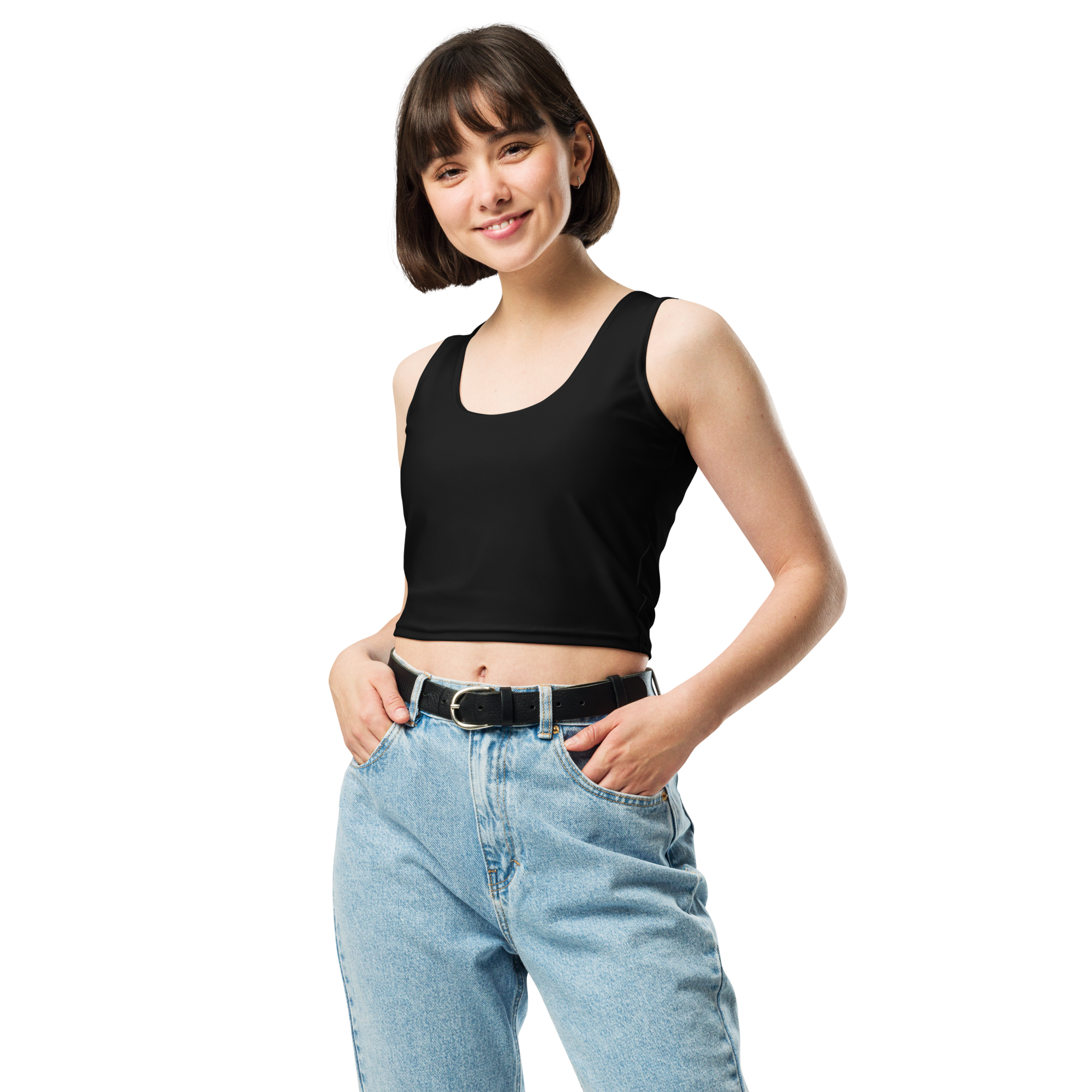 Basics - Black Crop Top