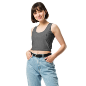 Heather Dark Grey Crop Top