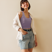 Faded - Lavender Crop Top