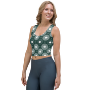 Circle - Green Crop Top