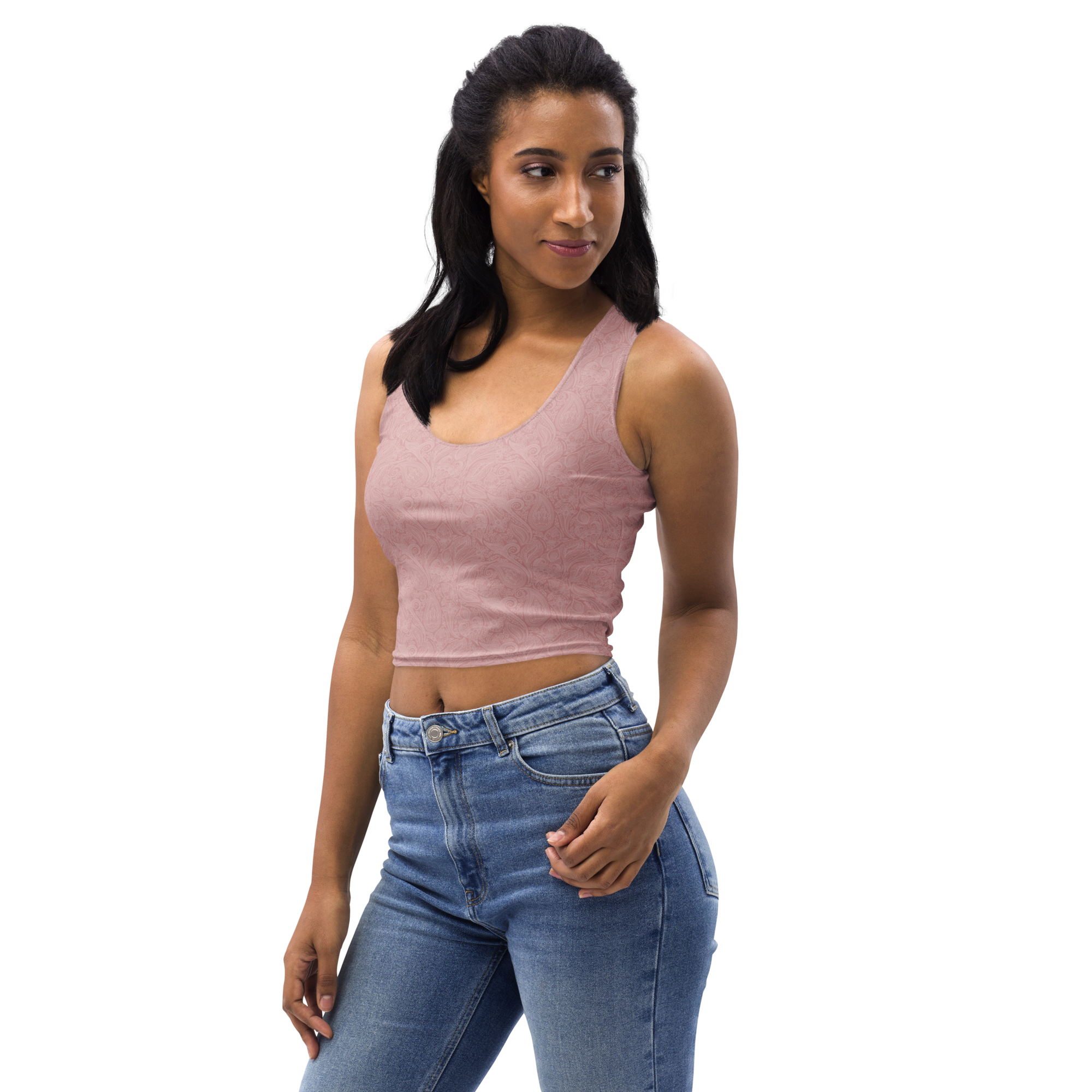 Paisley - Rose Crop Top