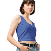 Basics - Marine Blue Crop Top