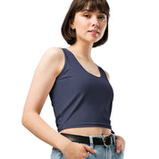 Basics - Navy Crop Top