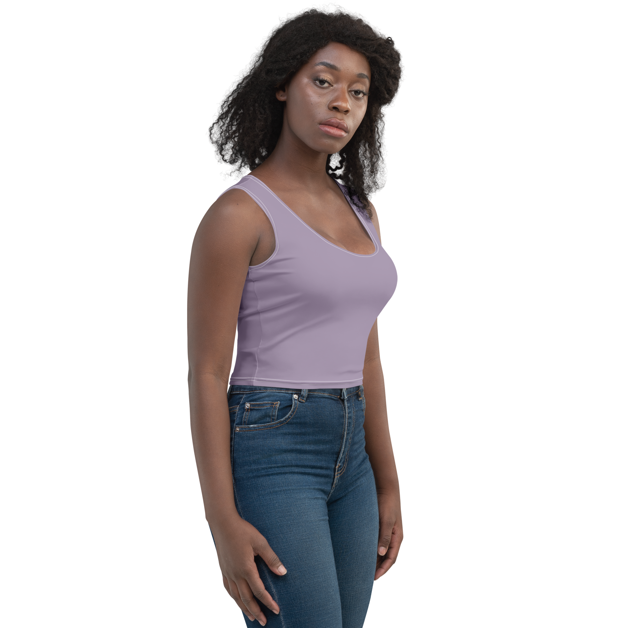 Basics - Lavender Crop Top