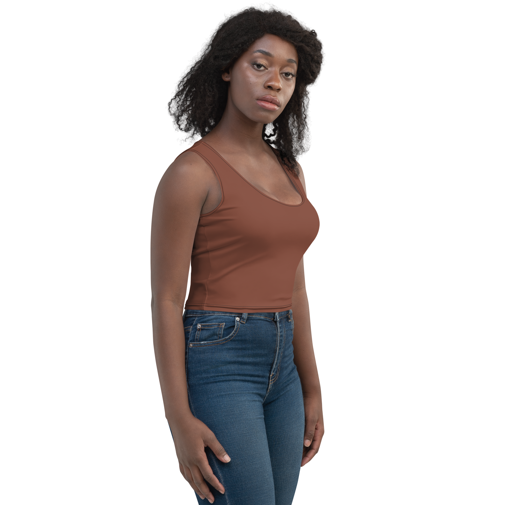 Basics - Terracotta Crop Top