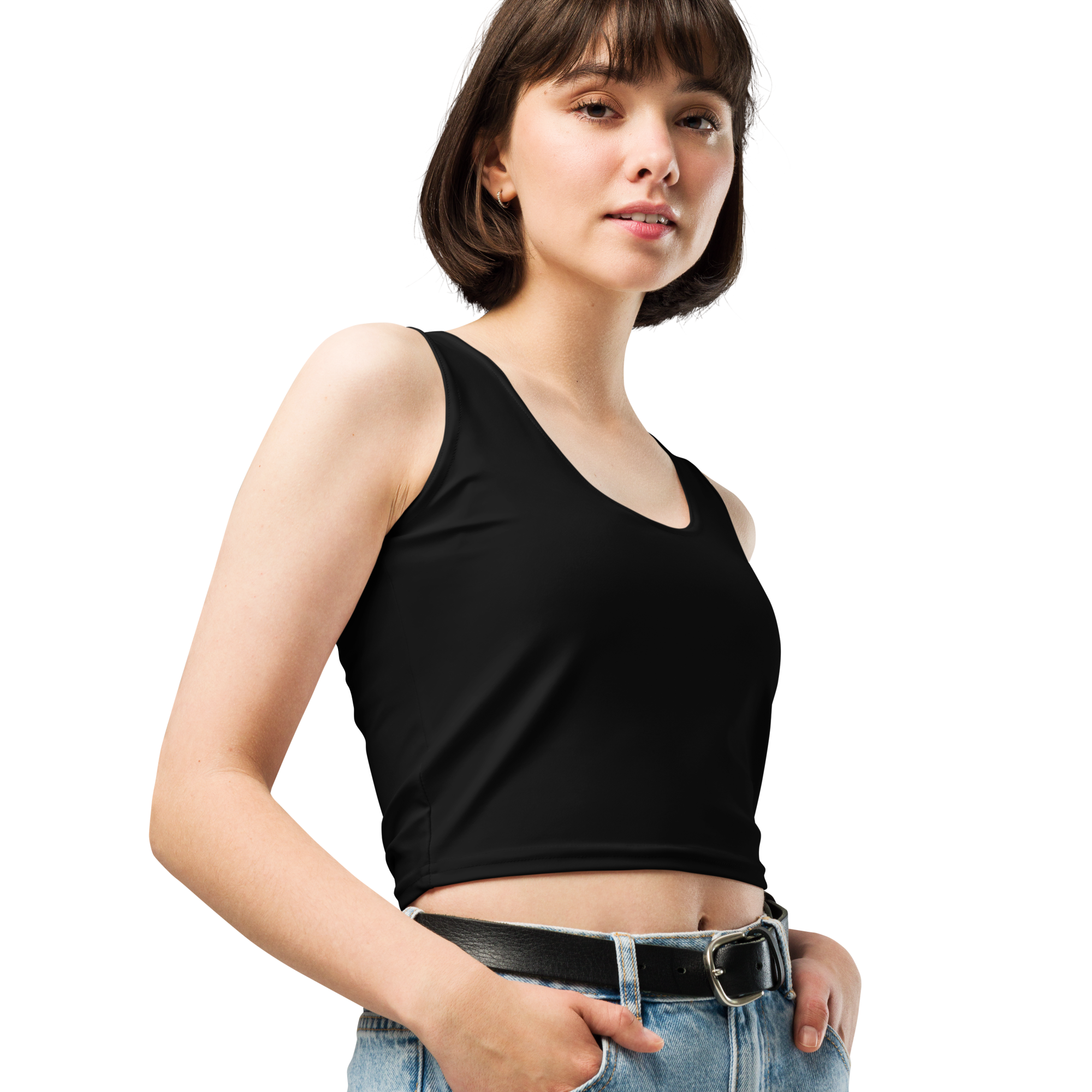 Basics - Black Crop Top