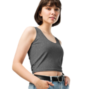 Heather Dark Grey Crop Top