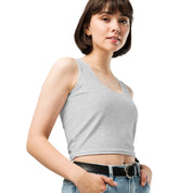 Heather Light Grey Crop Top