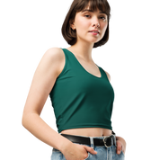 Faded - Green Crop Top