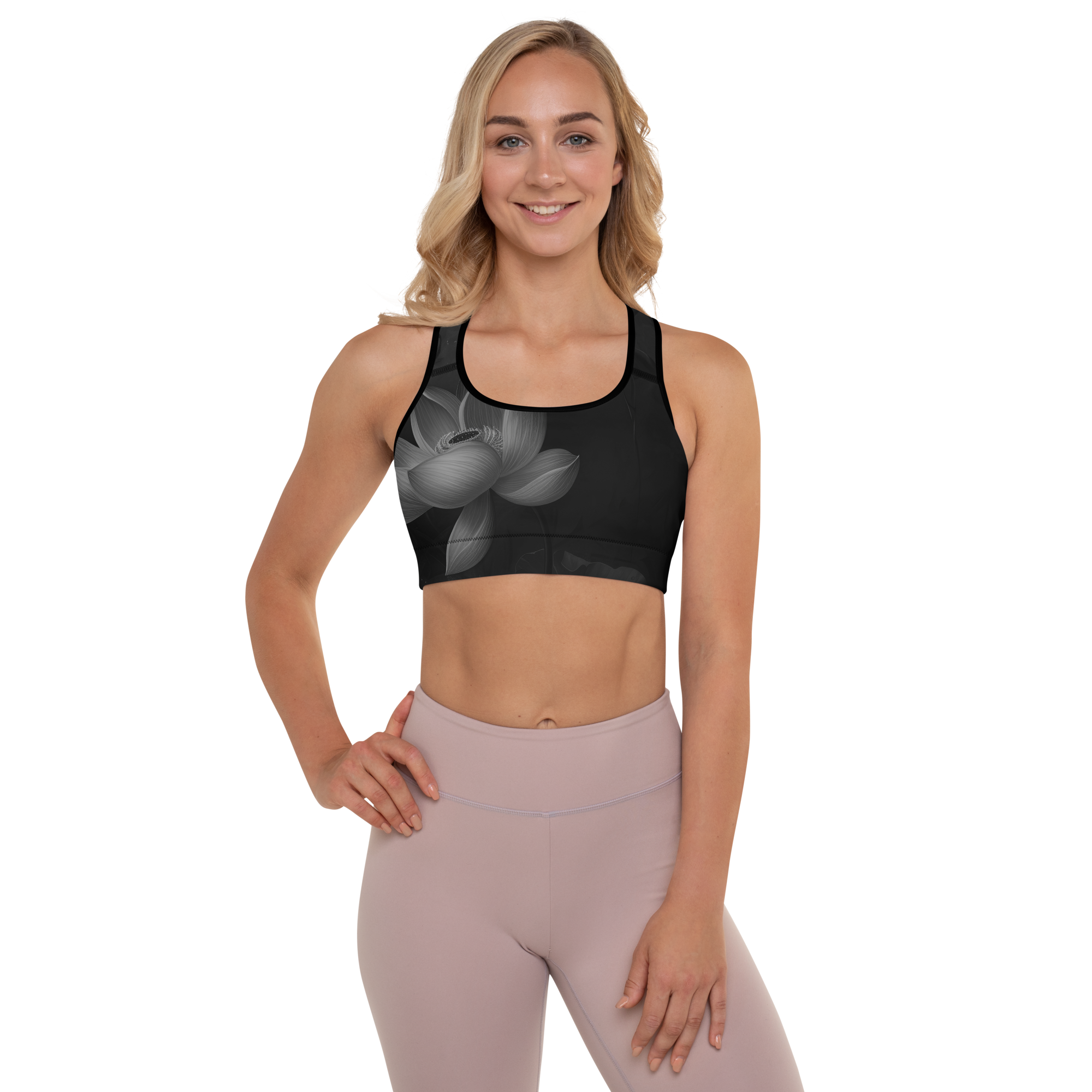 Believe - Black Sports Bra