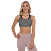 Heather Dark Grey Sports Bra