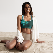 Believe - Green Sports Bra