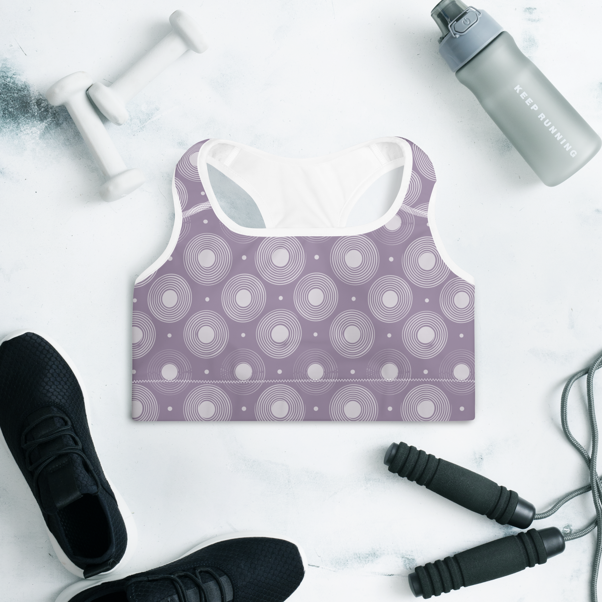 Circle - Lavender Sports Bra