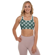 Circle - Green Sports Bra