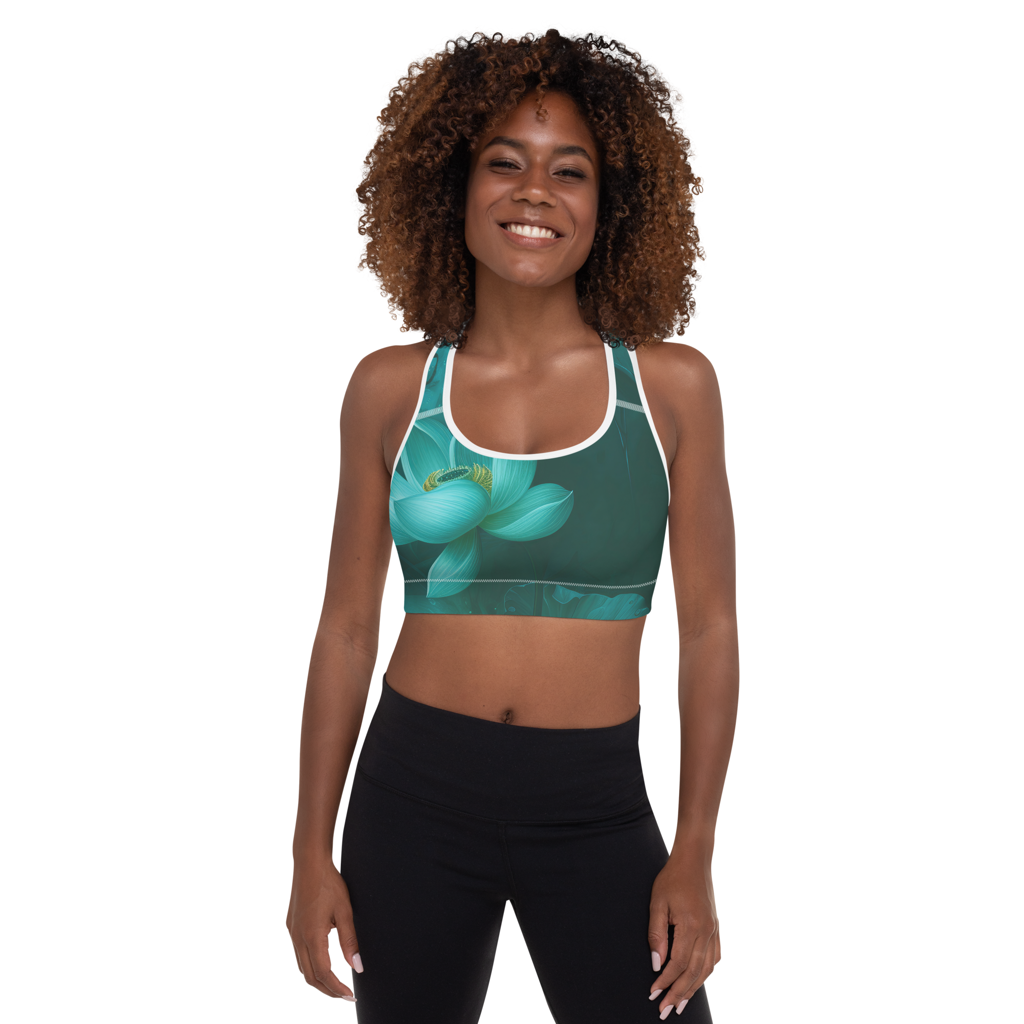 Believe - Green Sports Bra