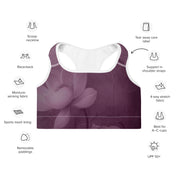 Believe - Eggplant Sports Bra