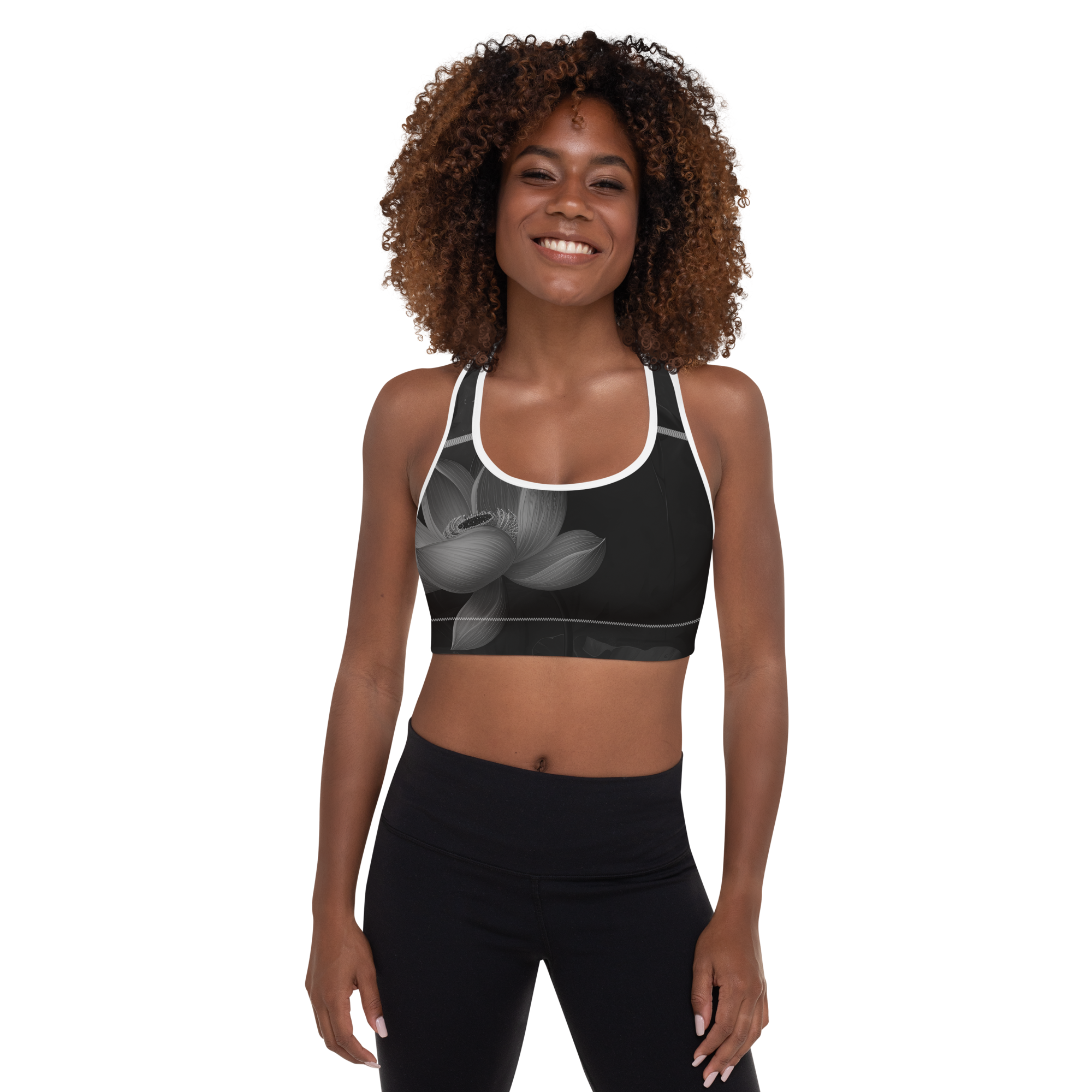 Believe - Black Sports Bra