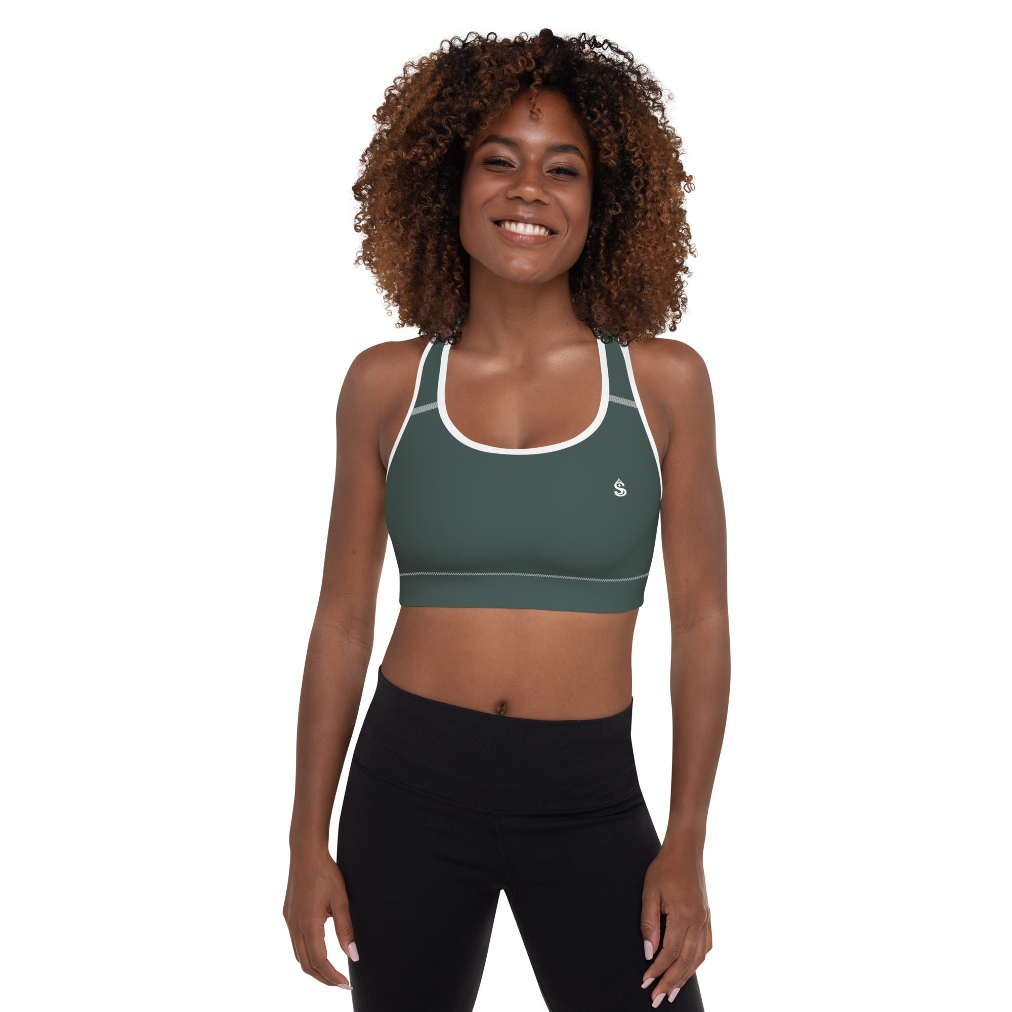 Basics - Green Sports Bra