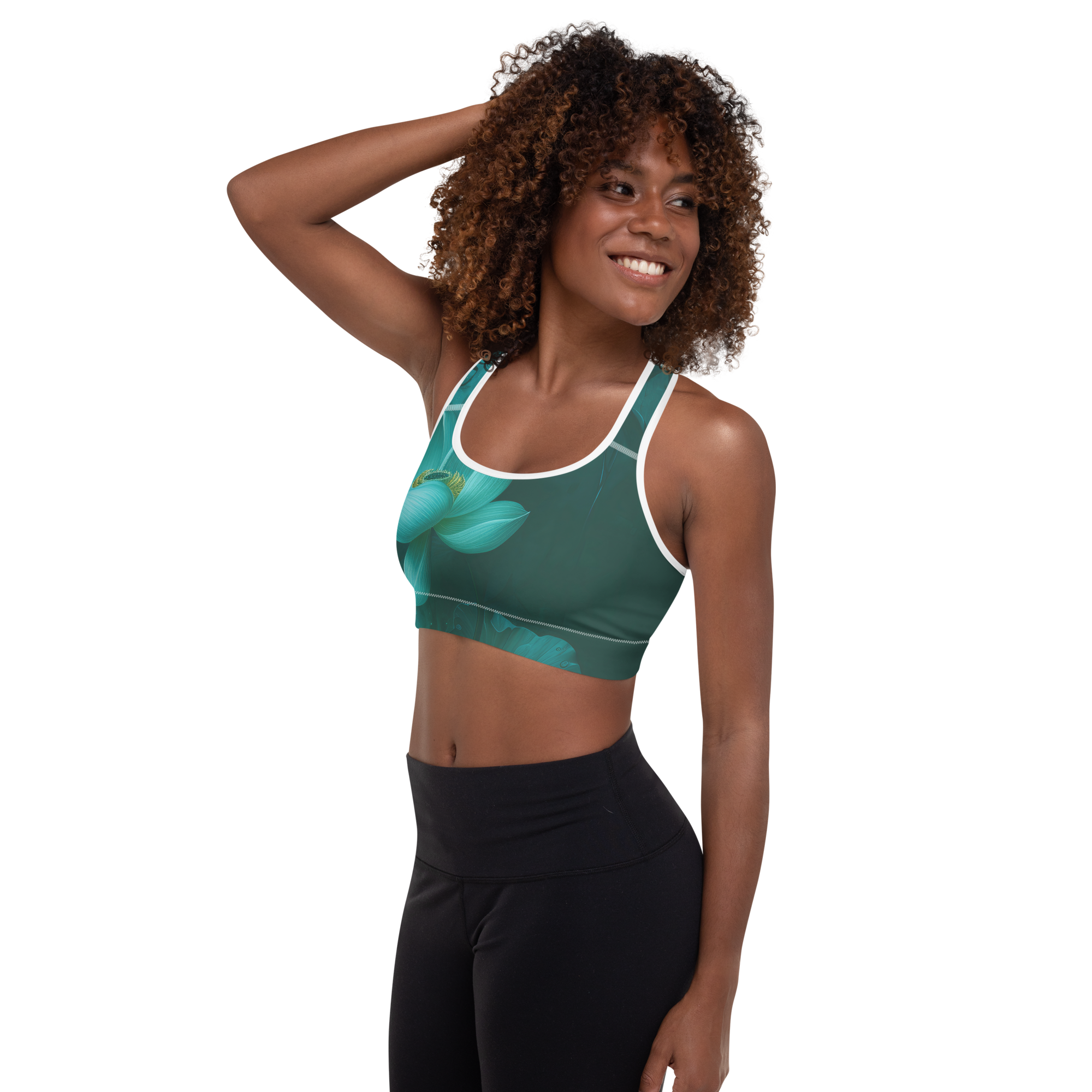 Believe - Green Sports Bra