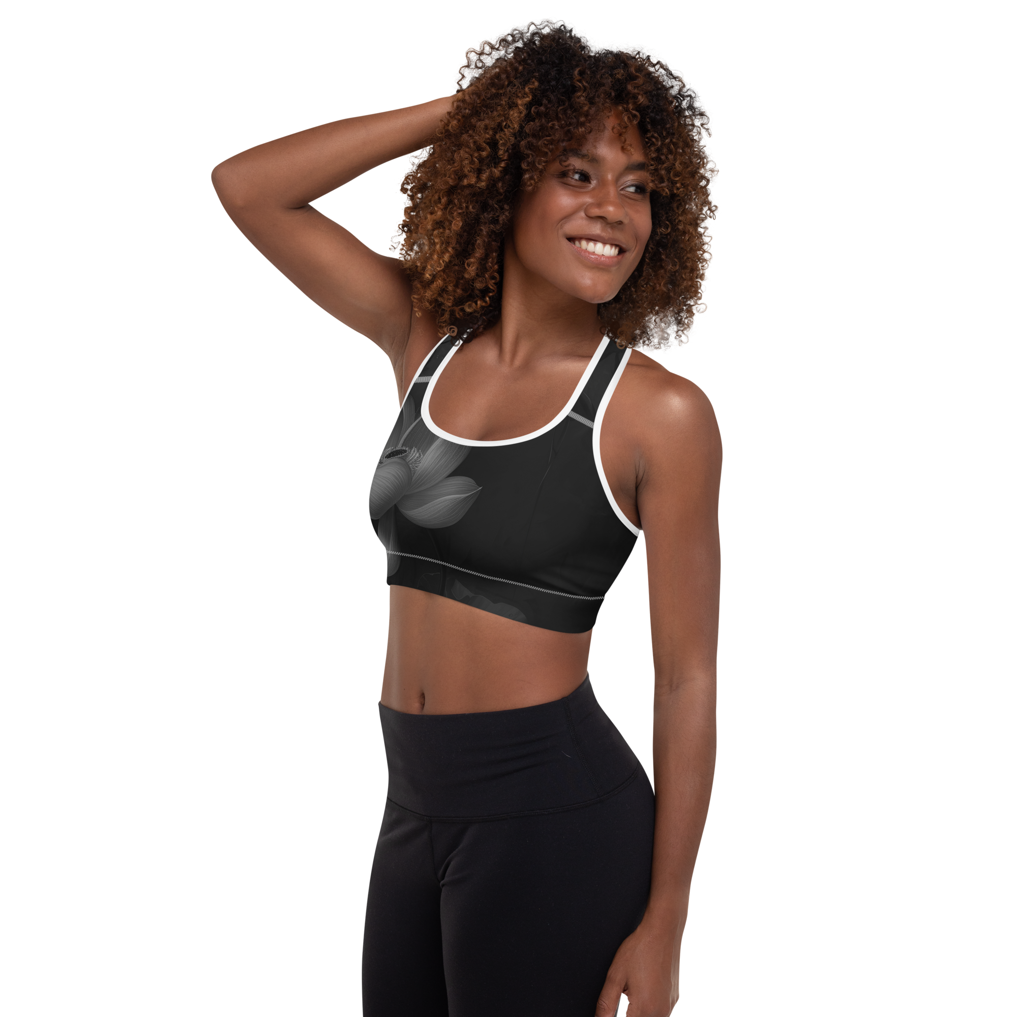 Believe - Black Sports Bra