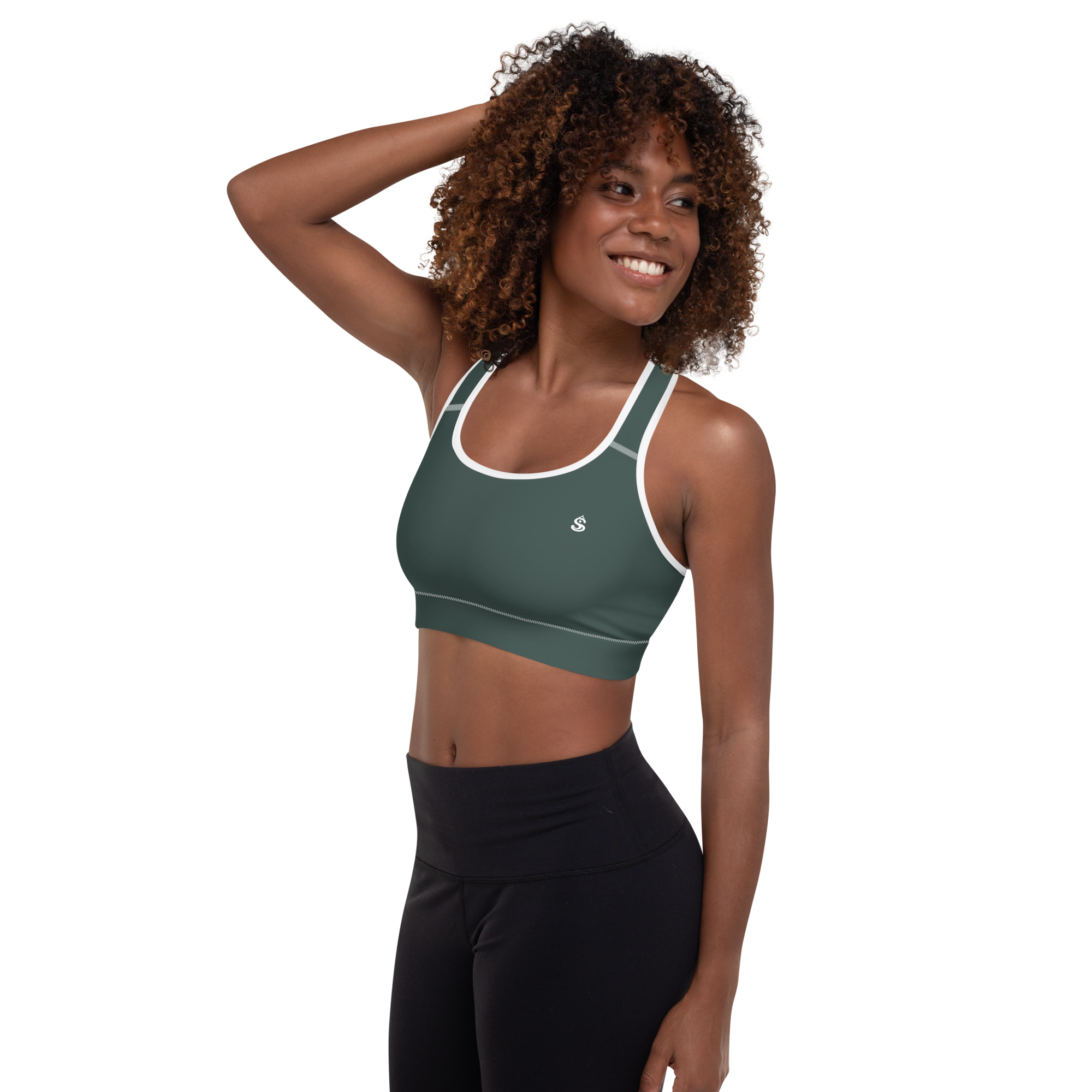 Basics - Green Sports Bra