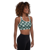 Circle - Green Sports Bra