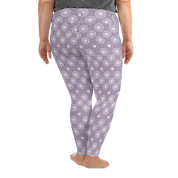 Circle - Lavender High-Waist Plus Size Leggings