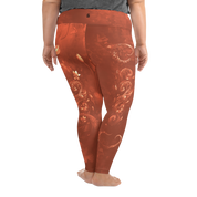 Believe - Terracotta High-Waist Plus Size Leggings