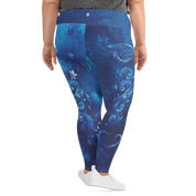 Believe - Navy High-Waist Plus Size Leggings