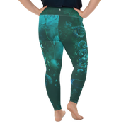 Believe - Green High-Waist Plus Size Leggings