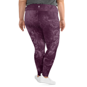 Believe - Eggplant High-Waist Plus Size Leggings