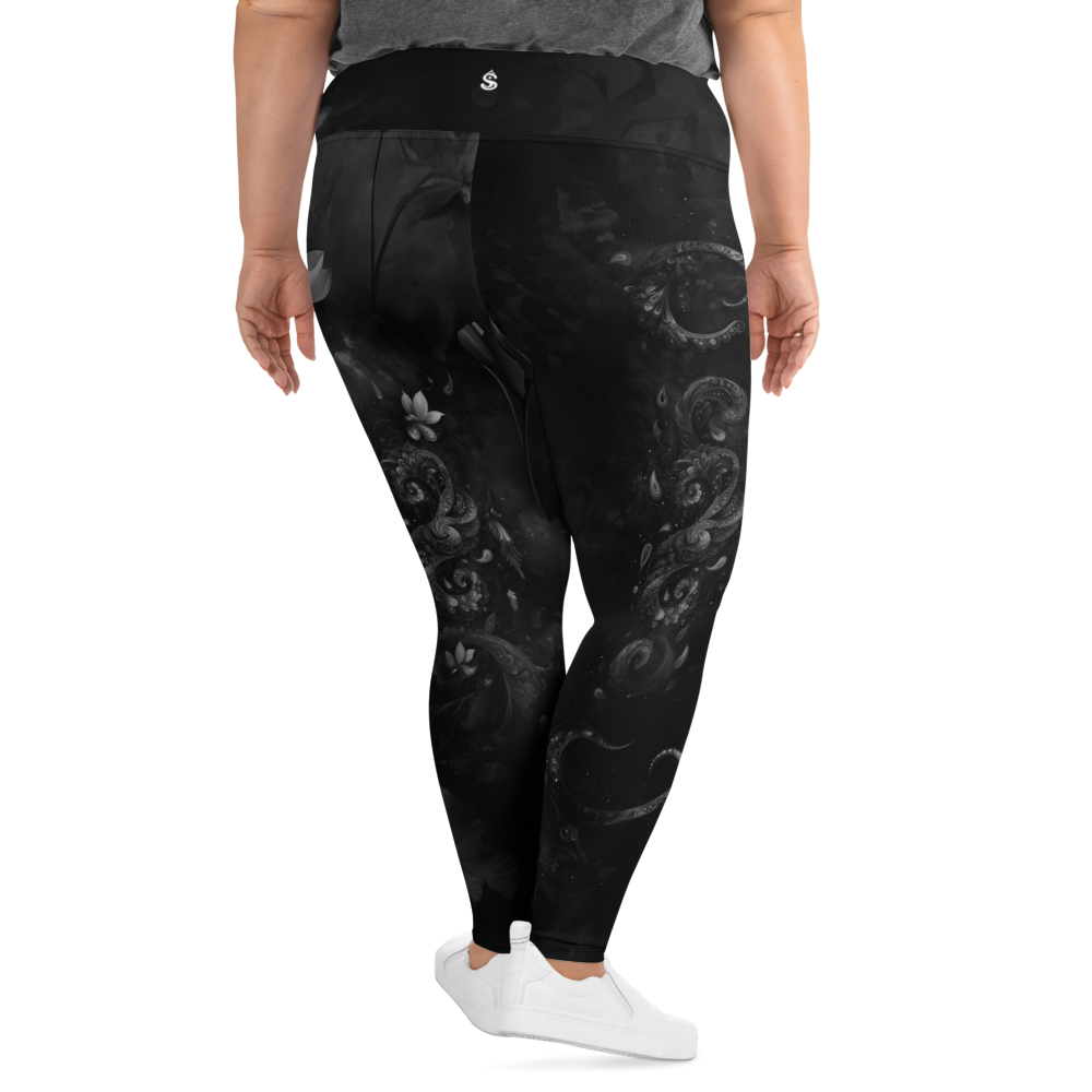 Believe - Black High-Waist Plus Size Leggings