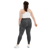 Believe - Anthracite High-Waist Plus Size Leggings