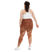 Awaken - Terracotta High-Waist Plus Size Leggings