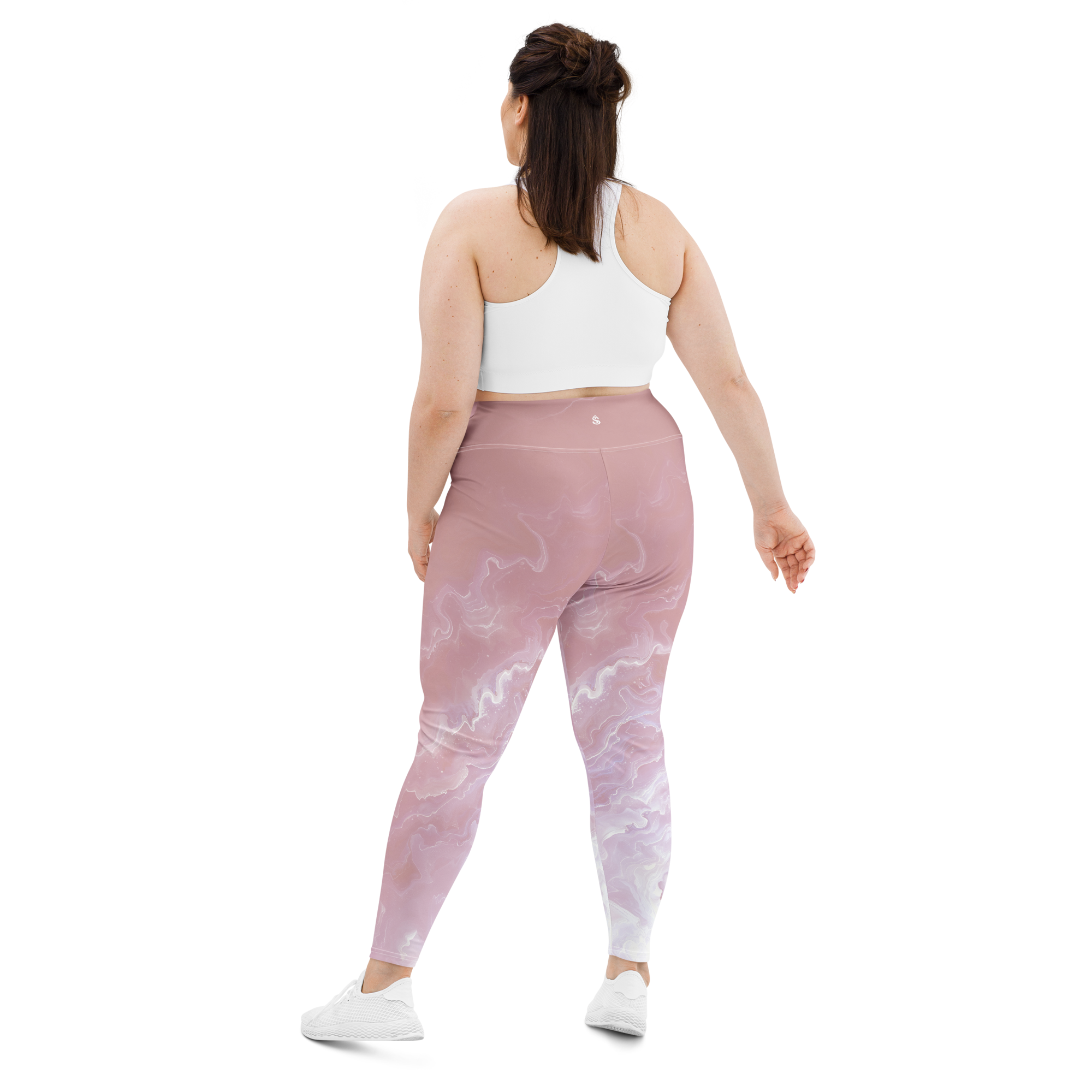 Awaken - Rose High-Waist Plus Size Leggings