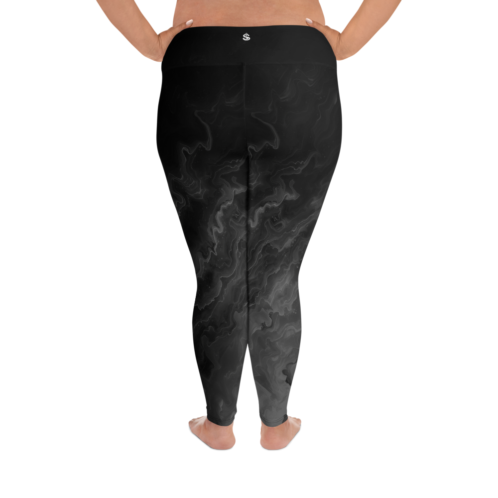 Awaken - Black High-Waist Plus Size Leggings