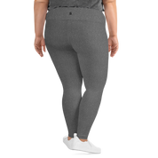 Heather Dark Grey Light Plus Size Leggings