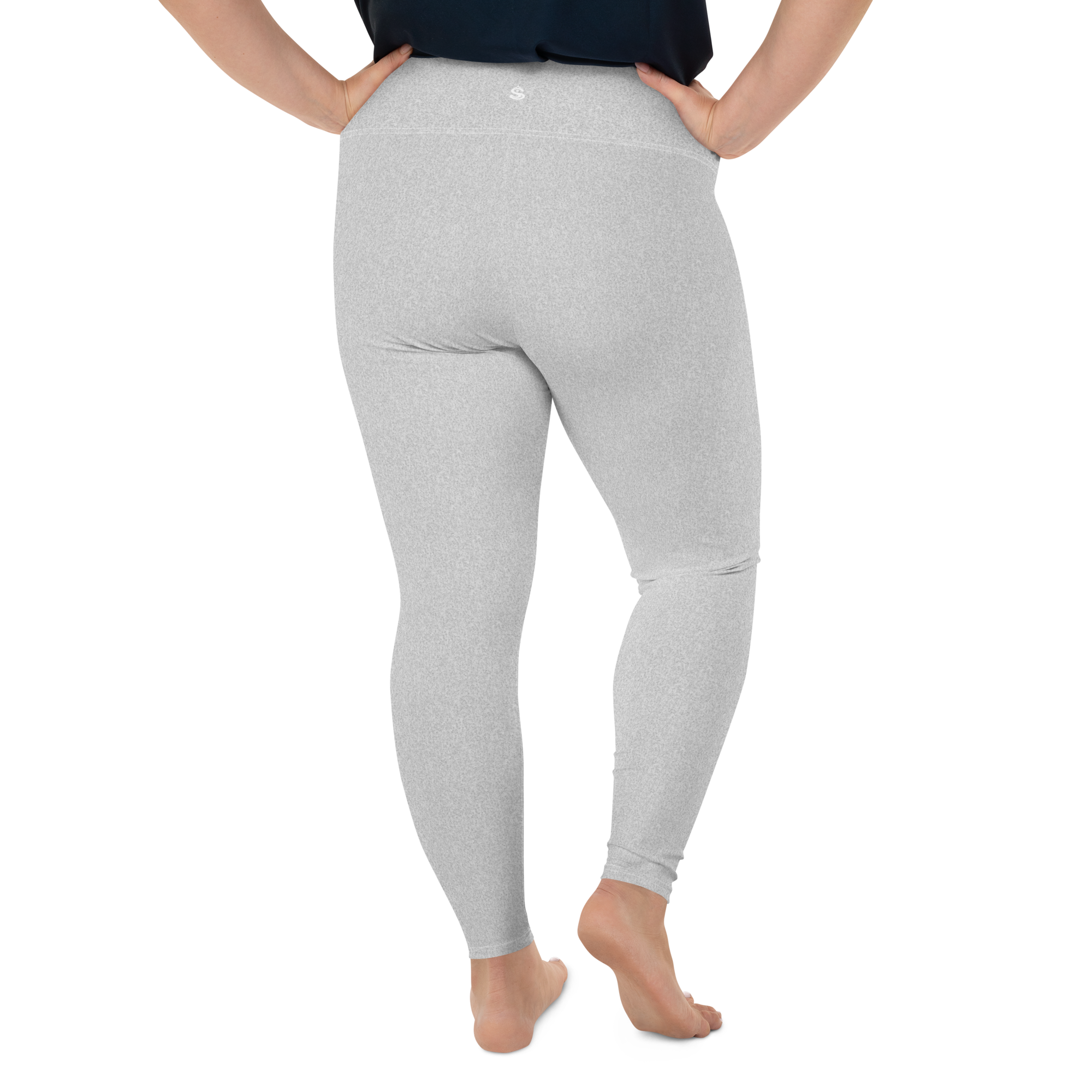 Heather Grey Light Plus Size Leggings