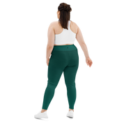 Green Faded High-Waist Plus Size Leggings